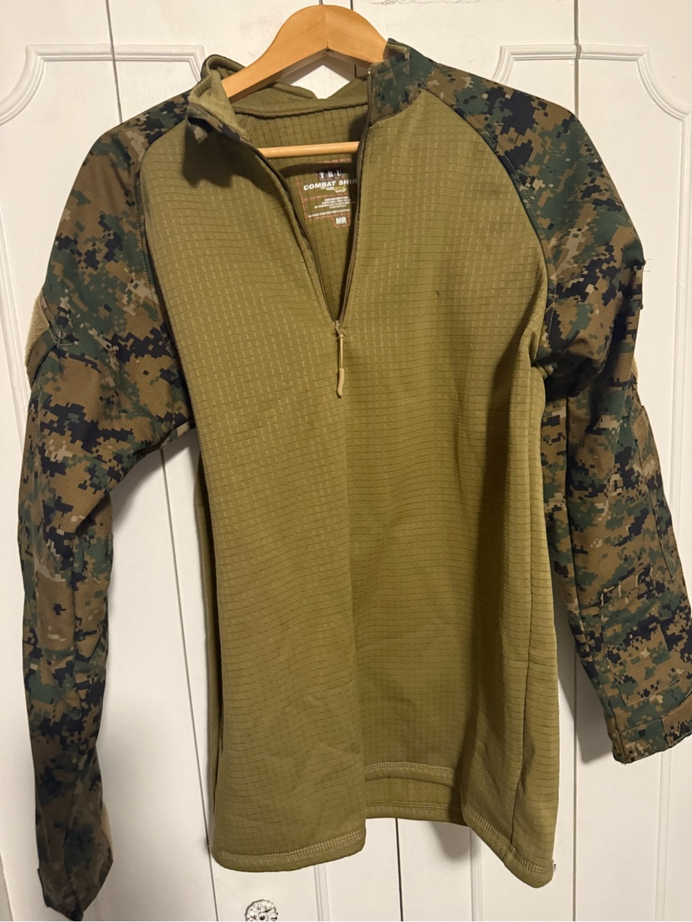 Propper Olive Green Combat Hoodie with Camo Sleeves
